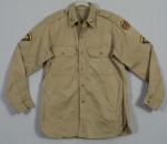 US Army Khaki Uniform Long Sleeve Shirt 1950's