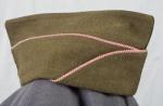 OD Wool Engineer Garrison Cap 1950's