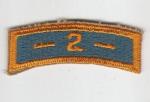 US Army 2nd Missile Command Patch Tab