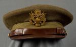 WWII era Army Officer Semi Crusher Visor Cap