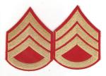 USMC Marine Staff Sergeant Rank Pair 1950's