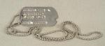 Army Dog Tag Oris G Nelson 1950's