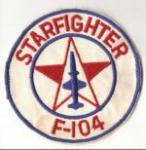 USAF Starfighter F-104 Patch