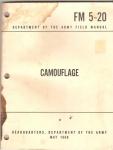 US Army Manual FM 5-20 Camouflage 1968