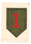 Helmet Transfer Decal 1st Infantry Division 1960's