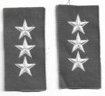 Lt. General's Collar Insignia Pair Air Force