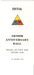 Program 197th Armor Anniversary Ball 1974
