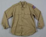 Vietnam era US Army Khaki Field Shirt 16.5x34
