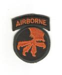 Patch 17th Airborne Infantry Division 1960's