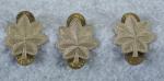Lt Colonel Rank Insignia Pins Set of 3 Sterling