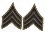 Vietnam Subdued Sergeant Rank Pair