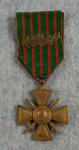 WWI 1918 French Croix de Guerre Medal with Palm