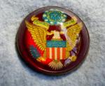 WWI era Patriotic Sweetheart Brooch Red