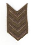 WWI Bullion Overseas Wound Stripes Four Chevrons