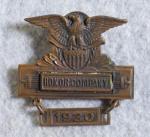 Honor Company 1930 Service Medal Badge