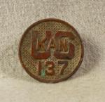 US Kansas 137th Regiment Collar Disk