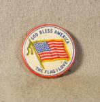 WWI Patriotic Button God Bless America
