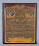 WWI Liberty's Eternal Triumph Tribute Plaque