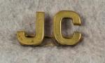 WWI era JC Collar Insignia Pin Unknown Affiliation