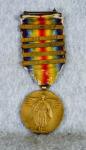 WWI Victory Medal St Mihiel Meuse Argonne 5 Bars