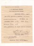 WWI Ft. Leavenworth Military Prison Pass 1915