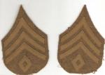 WWI 1st Sergeant Rank Patch Pair