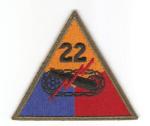 WWII Patch 22nd Armored Division