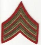 WWII USMC Marine Sergeant Rank Patch