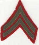 WWII USMC Marine Corporal Rank Patch