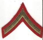 WWII USMC Marine Private Rank Patch