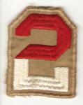 WWII Patch 2nd Army Twill Variant