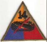 WWII 14th Armored Division Patch Error
