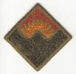 WW2 Patch Western Defense Command Green Back