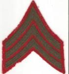 WWII USMC Marine Sergeant Rank Patch