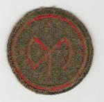 WWII 27th Infantry Division Patch Green Back