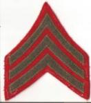 WWII USMC Marine Sergeants Rank Patch