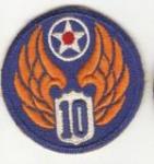 WWII 10th USAAF Patch