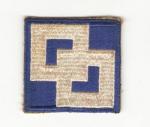 WWII 2nd Service Command Patch White Back