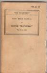 WWII FM 25-10 Motor Transport Manual