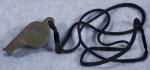 WWII USN 1944 Whistle & Lanyard