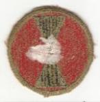 WWII Patch 7th Infantry Division Green Back