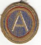 WWII Patch 3rd Army Green Back