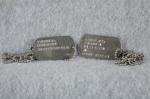 WWII Dog Tags Vincent E. Schmidling