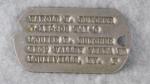 WWII Army Dog Tag Col. Harold Dutcher 