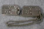 WWII Army Dog Tags William F. Dede