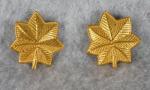 WWII Era Majors Rank Pin Set Gemsco