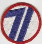 WWII 71st Infantry Division Patch