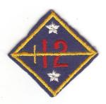 WWII 12th Infantry Division Patch King
