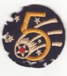 WWII 5th USAAF Patch Felt Theater Made