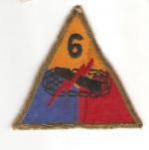 WWII 6th Armored Division Patch